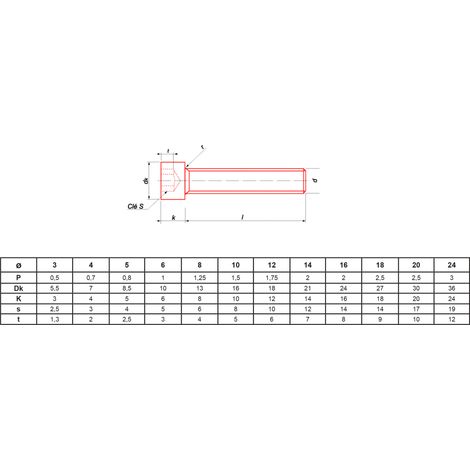Vis métaux tête cylindrique hexagonale creuse 12.9 filetage total zingué DIN 912 - 8X100mm boîte de 50 - ULTIMA - CHC8X100/100 ZING