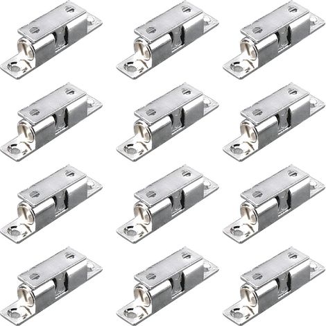 Lot de 12 loquets porte placard à bille, en alliage zinc (1/5)