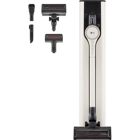 LG CordZero All-in-One Tower A9T-PRIME1C Aspiradora escoba Batería Secar HEPA Sin bolsa 1,05 L 260 W Beige, Negro