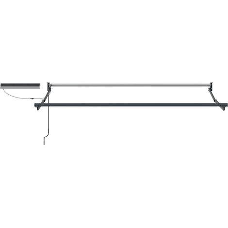 Cadre de store rétractable électrique Anthracite 2,5 x 2 m (1/5)