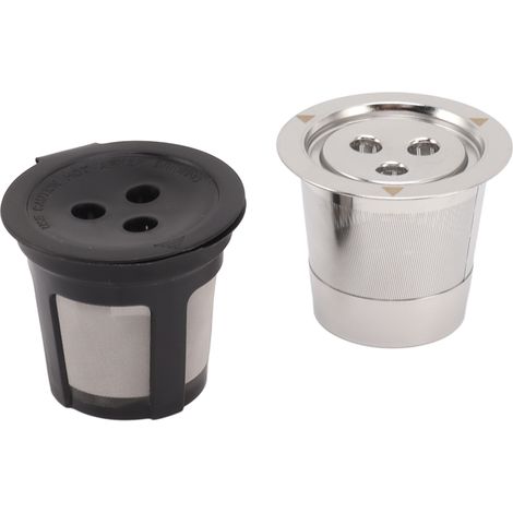 wiederverwendbare Kaffeekapselfilter mit 3 Löchern, Edelstahl, nachfüllbar, für Kaffeetassen (1/5)
