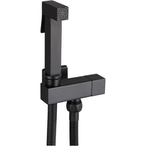 Bidet Douche Toilettes Bidet Main Kit Pulvérisateur,Toilettes Douchette Main Toilettes,Pulvérisateur Toilettes Couches Lavables,noir (1/5)