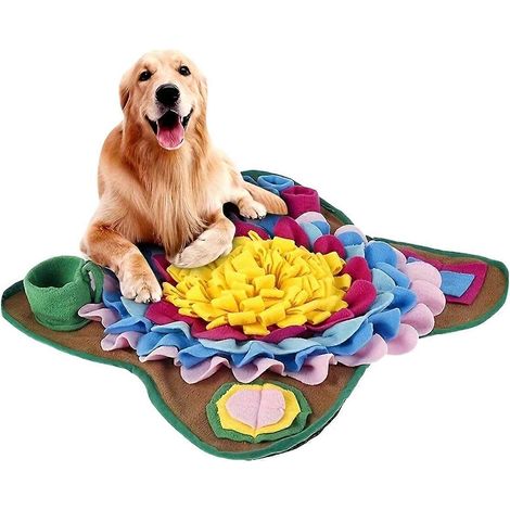 Chien Olfactory Carpet tapis Nose Smell dressage coussin chien Puzzle lent Feeding bol nourriture Dispenser Carpet (1/5)