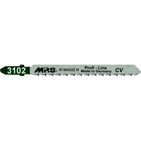 Lame de scie sauteuse MPS 3102 - paquet de 2, 10 TPI, acier au chrome-vanadium, coupes fines.