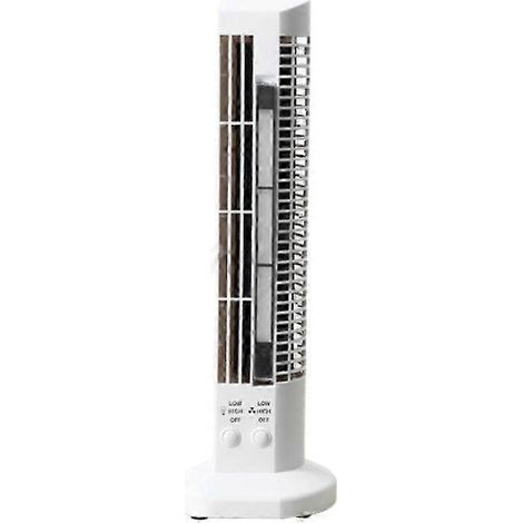 Turm-Tischventilator ohne Rotorblätter mit LED-Beleuchtung für Zuhause oder Büro (1/5)