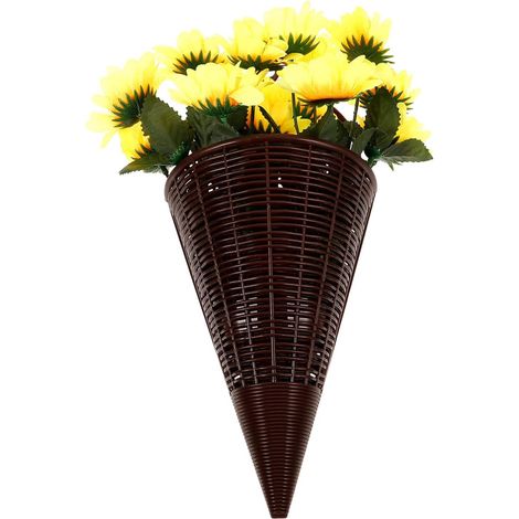 Panier suspendu Toyvian de tournesols artificiels, décoratif pour l'entrée (1/5)