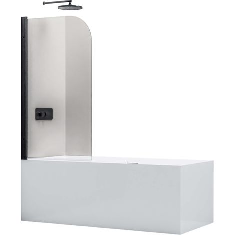 BERNSTEIN - Schermo da bagno in vero vetro NANO NT201 - Nero opaco, 80x140cm	Nero opaco, 80x140 cm
