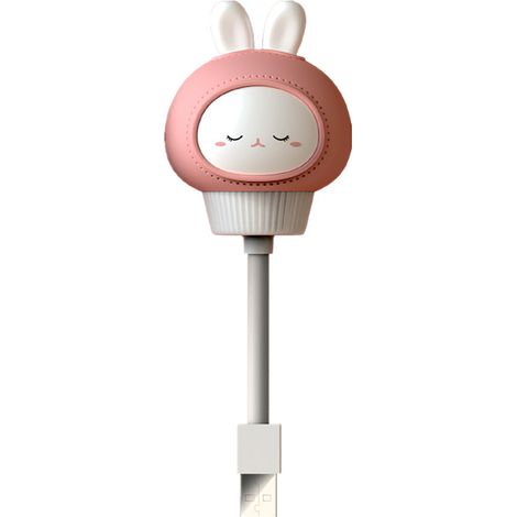 Lumière nocturne LED Cartoon Animal Lapin USB pour Chambre Enfant Salle de Bain Décoration Douce (1/5)