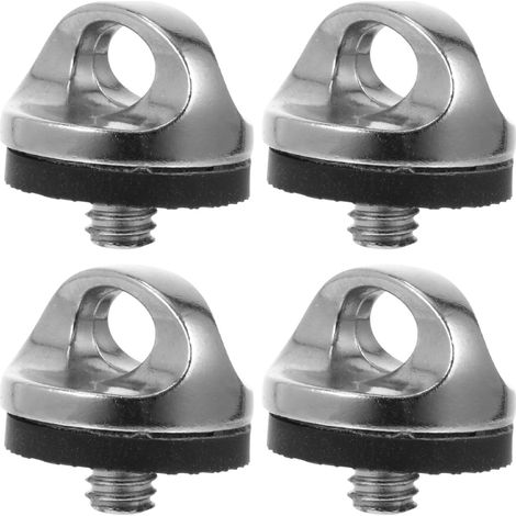 Vis à Filetage 1/4 Pouce en Zinc Rondelle en Silicone, Lot de 4 Pièces pour Accessoires Appareil Photo, Fixation Rapide et Étanchéité, pour Dragonne Cou (1/5)