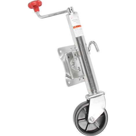 Cric de remorque 6 pouces, réglable, Performance Stable, langue pivotante robuste, pour ATV UTV Yacht RV, roue en Nylon, 1200lb (1/5)