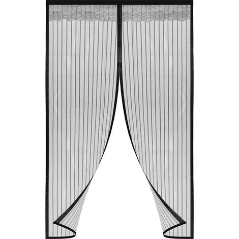 Wolketon 100 x 220 cm Magnet Fliegengitter Tür Insektenschutz Balkontür Fliegenvorhang Mückenschutz Magnetvorhang Klebemontage Ohne Bohren