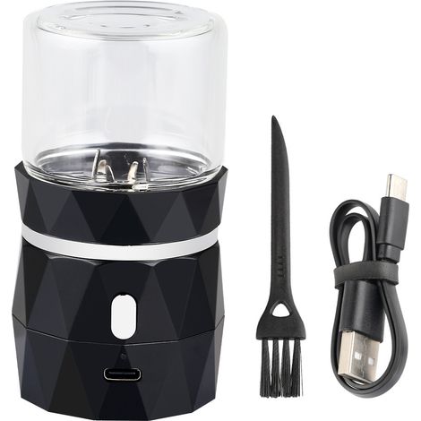 Mini broyeur électrique à cigarettes avec broyeur à épices rechargeable USB et broyeur à oignons automatique