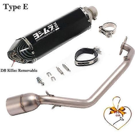 Sistema De Escape Completo Para Motocicleta, Silenciador Db Killer, Tubo Medio Delantero Para Honda Pcx125 Pcx150 Pcx 125 150 2021 - 2023( Type E) (1/5)