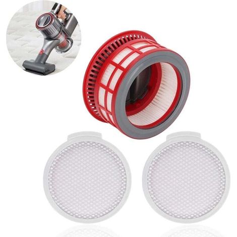 Baumwoll-Frontfilter und 1 HEPA-Rückfilter für den kabellosen Staubsauger Roborock H7