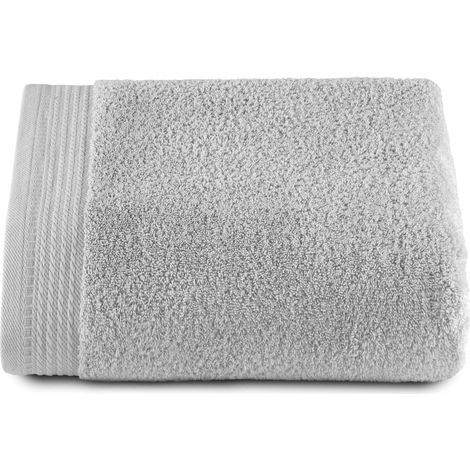 Grandes Serviettes de Bain - Serviettes de Bain - 1 Grande Serviette de Douche - 100 x 150 cm - 100% Coton - 600 grammes - Gris Argent (1/5)