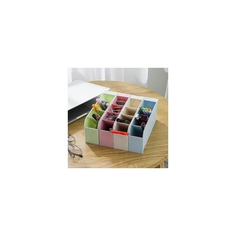 Organiseur de bureau 4 pièces, porte-stylo multifonctionnel en plastique pour ranger pinceaux de maquillage, stylos, fournitures scolaires et de bureau. (1/5)
