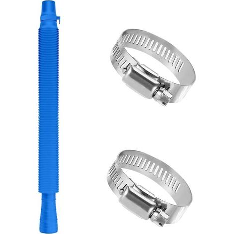Tuyau d'aspiration pour piscine 32 mm – Plastique haute qualité – Colliers de serrage en acier inoxydable – Compatible pompes 4000/2500/2000/1500 G/H (1/5)