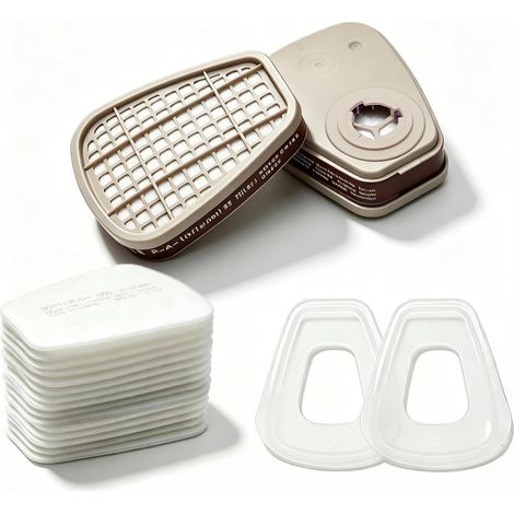 Replacement Filter Kit 6001, 2 Cartridges, 20 Cotton Pads, 2 Fixing Caps (1/5)