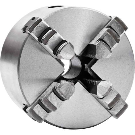 4 Jaw Self-Centering Lathe Chuck 80 mm Steel K12 80 vidaXL
