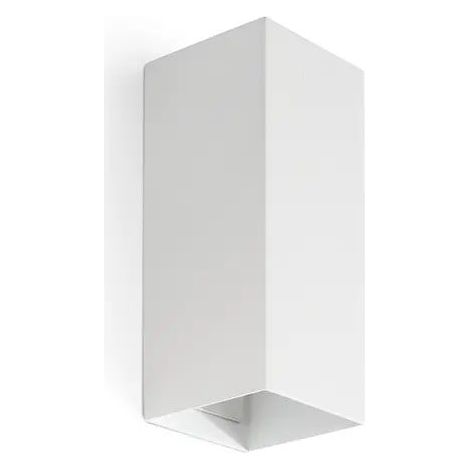 Lampada da parete LUNE quadrata liscia bianca 40546