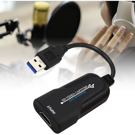 Registratore video in live streaming per videogiochi, compatibile con 4K e 1080p a 60 FPS, scheda di acquisizione da HDMI a USB-C, condivisione schermo a bassissima latenza, plug and play, facile da t