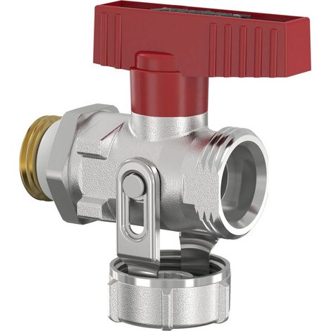 Flamco Rubinetto a sfera KFE passaggio totale, senza silicone G1/2a PN16 MS vern., F10657