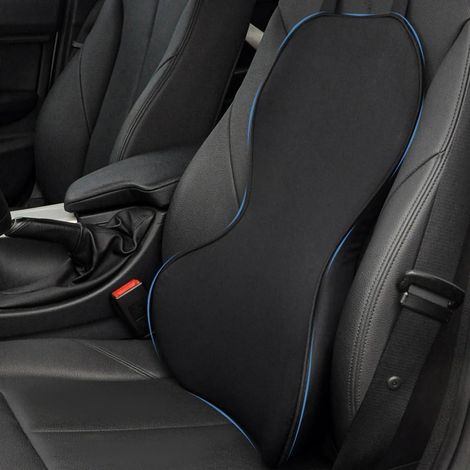 Universel Coussin Lombaire Voitur, Mousse à Mémoire de Forme Coussin Dos pour Siège de Voiture (1/5)