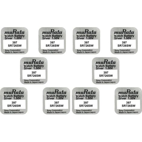 .10 piles Murata-SONY 397 SR726SW