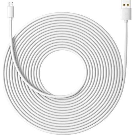 Câble USB-A vers USB-C, 10 m, charge rapide, câble longue portée pour caméra, tablette, smartphone et console (1/4)