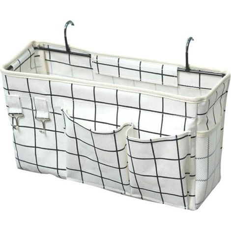 Sac de Rangement Suspendu pour Tête de Lit - Organiseur de Chevet pour Livres Téléphone Revues - Compatible Lits Superposés et Chambres Étudiantes - 1 Pièce (1/5)