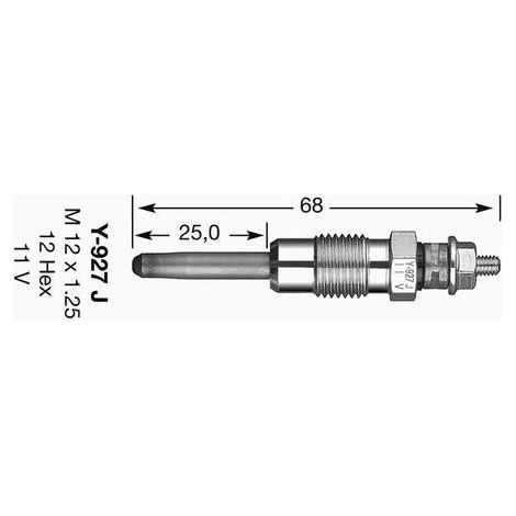 Bougie de préchauffage NGK Ref : 4916 (1/2)