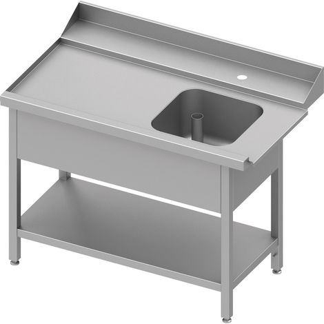 Table Inox de Chargement pour Lave Vaisselle à Capot avec Etagère - Stalgast