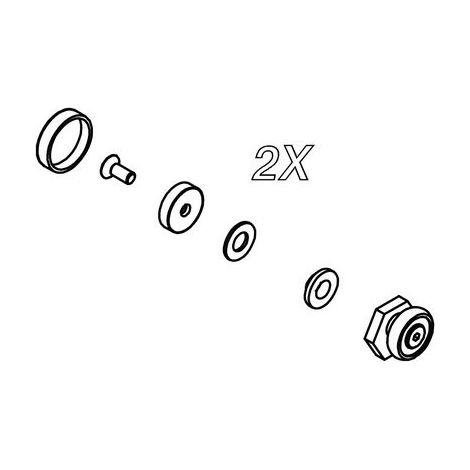 KIT SCORRIMENTO PER BOX DOCCIA HEXA- SAMO- pezzi 1