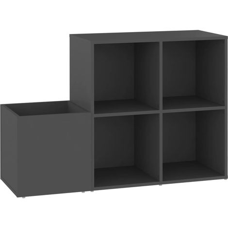 Maison Exclusive - Zapatero de recibidor madera contrachapada gri