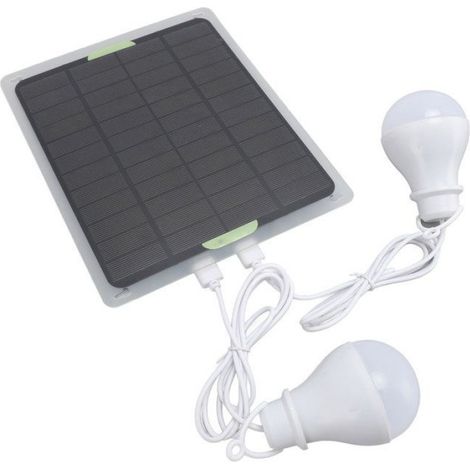 Ampoules solaires - - 10W - Imperméables - Énergie solaire - Camping (1/5)