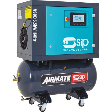 SIP 08253 VSDD 5.5kW 10bar 160ltr 230v Rotary Screw Compressor
