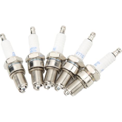 Lot de 5 bougies d'allumage F7TC de rechange pour moteurs Champion 196 cm³ 6,5 CV 3000, 3500 et 4500. (1/5)