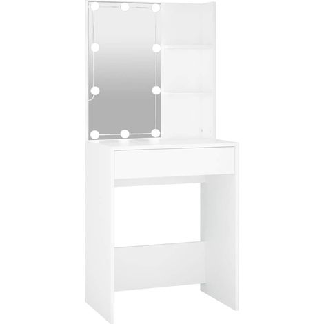 Coiffeuse avec LED blanc 60x40x140 cm