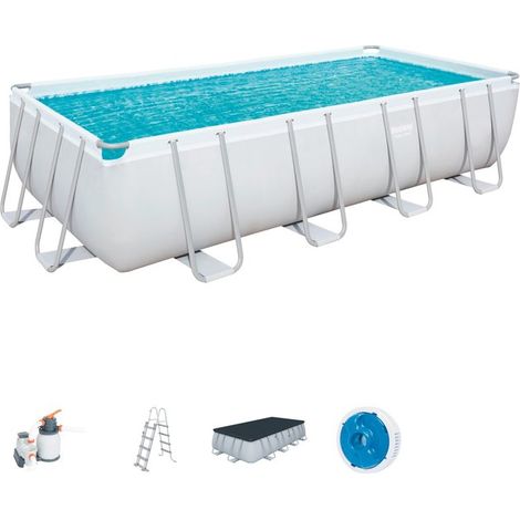 Bestway – Piscine hors sol 549x274 cm – Volume 14812L – Structure acier – Échelle incluse – Résistante aux UV (1/5)