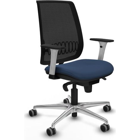 Chaise de bureau piqueras y crespo Alares blanc support lombaire ajustable (1/2)