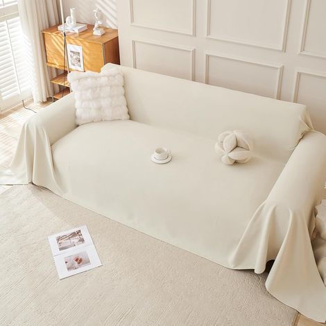 Housse de Canapé, Protege Canape Hydrofuge, Beige, 340x180 cm (1/5)