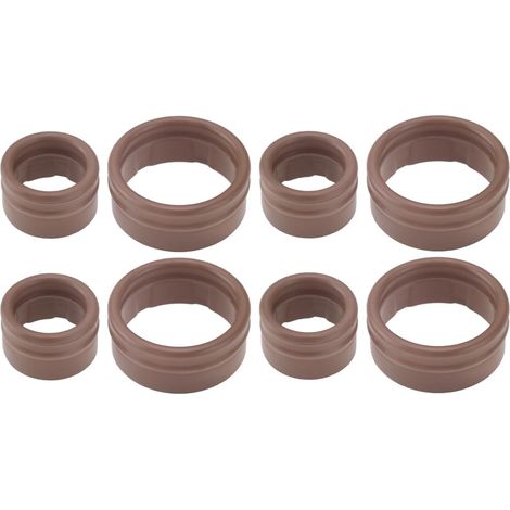 Kit guarnizioni per aria condizionata da 8 pezzi, guarnizione O-ring per compressore, diametro interno 10,6 mm/17 mm, compatibile con Renault Grand Scenic II/Megane II OEM 7701208148