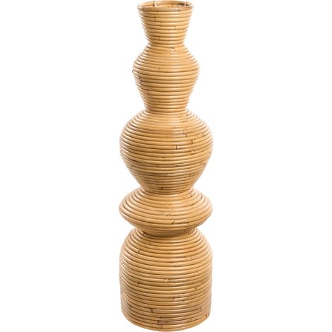 Vase Natural Rattan 70 cm Outdoor & Indoor Home Decor Ornament Braided Boho Rustic Style NUORO