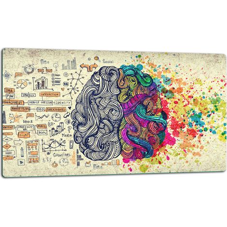 Tagliere della lastra di vetro 52x30 astrazione (1/5)