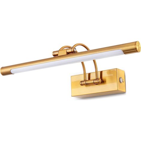 Lampe à LED pour salle de bain 40cm,Variateur de température à LED avec tête de lampe pivotante,Applique murale Arc Arm Lampe d'éclairage à miroir (1/5)