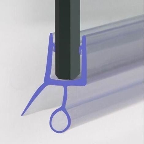 870 mm Glass Shower Door Rubber Seal Strip Gap 10 mm (1/3)