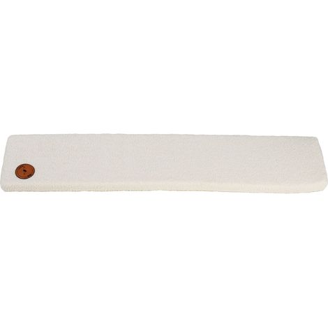 Cleo color crema bouclé para alféizar de ventana, 70 x 27 x 3 cm (1/5)