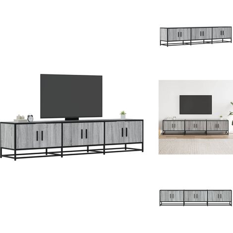 Meuble TV sonoma gris 180x35x41 cm bois d'ingénierie - Meuble TV - Meubles TV - Support TV - Banc TV (1/5)