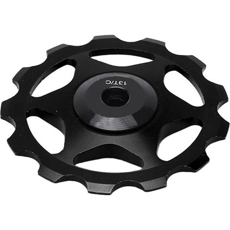 Galet de dérailleur arrière 13 dents en aluminium à roulements étanches pour VTT et vélo de route, noir (1/5)
