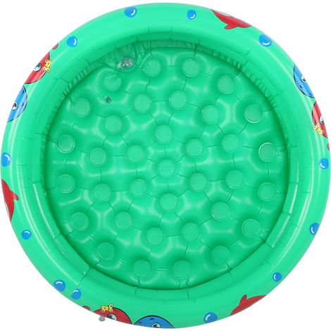 Piscine gonflable ronde pour bébés et jeunes enfants, portable, verte, 150 cm (59 pouces), pour la maison, l'intérieur et l'extérieur. Convient aux filles et aux garçons. (1/5)